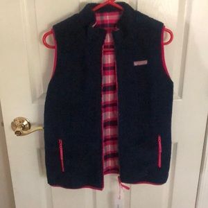 Vineyard vines quilted fleece vest